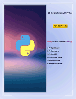 کتاب چالش 21 روزه یادگیری پایتون